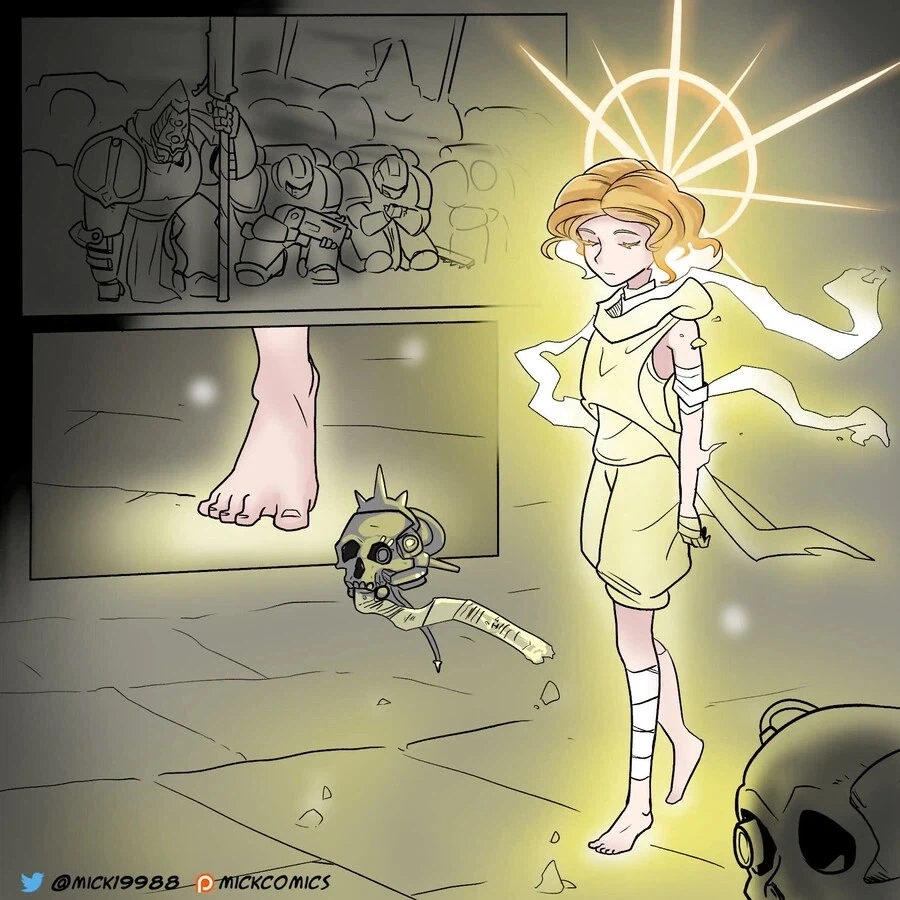 소녀의 몸에 빙의한 워해머 황제 만화 시리즈.comic - 이미지 6