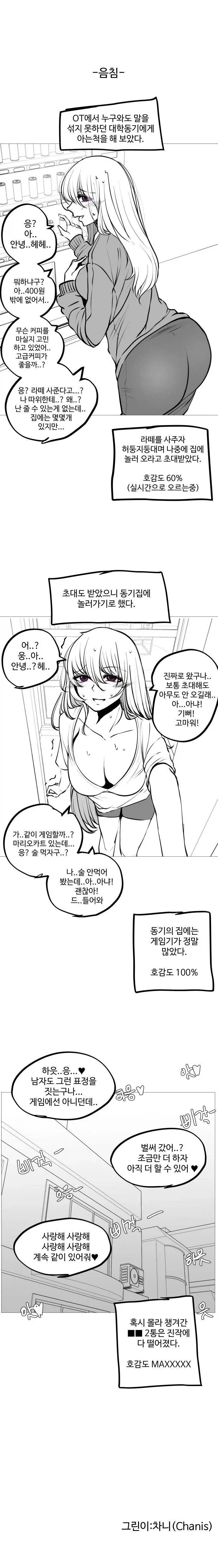 호감도에 따른 그녀들의 변화.manwha - 이미지 2