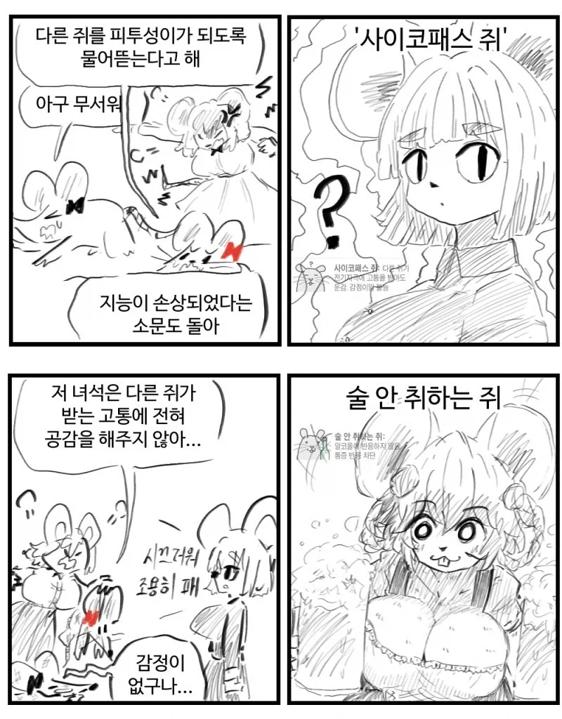 돌연변이 쥐 소녀들 만화.manhwa - 이미지 2