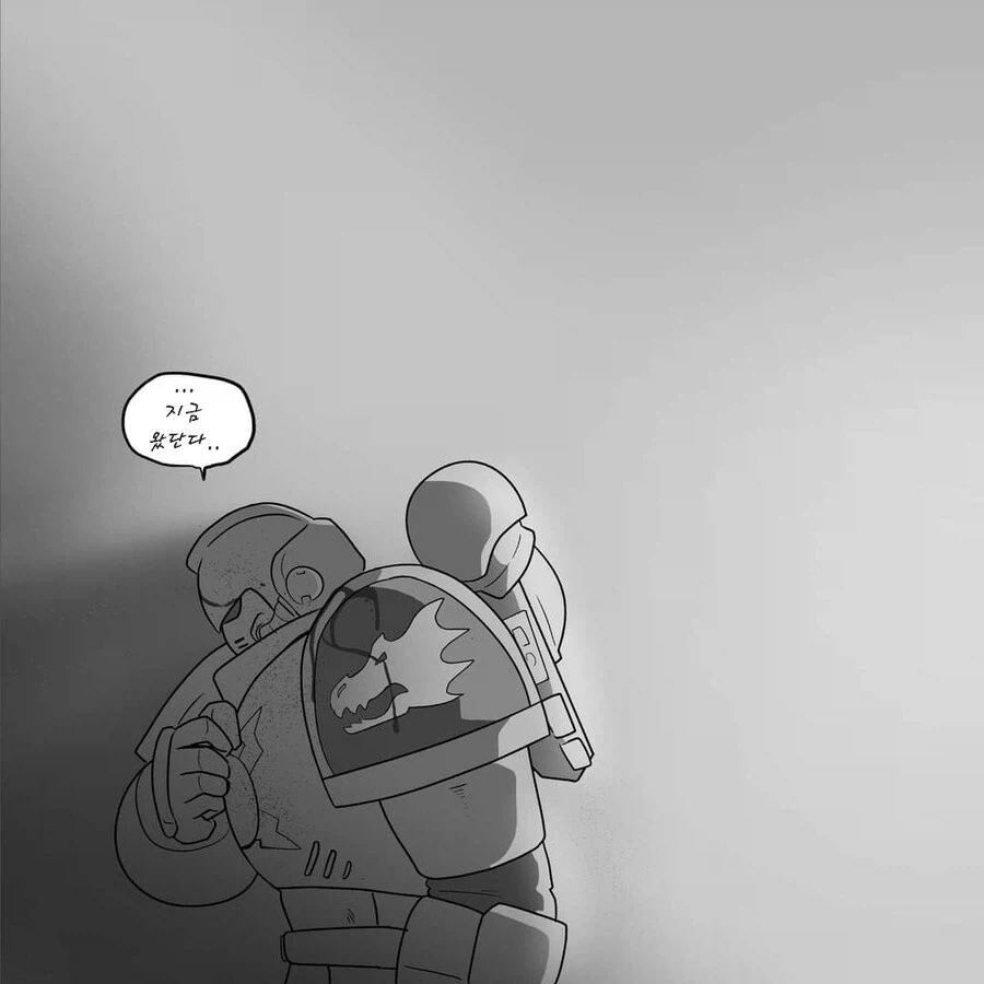 워해머)스페이스마린이 시민을 구해주러 달려온manga - 이미지 10