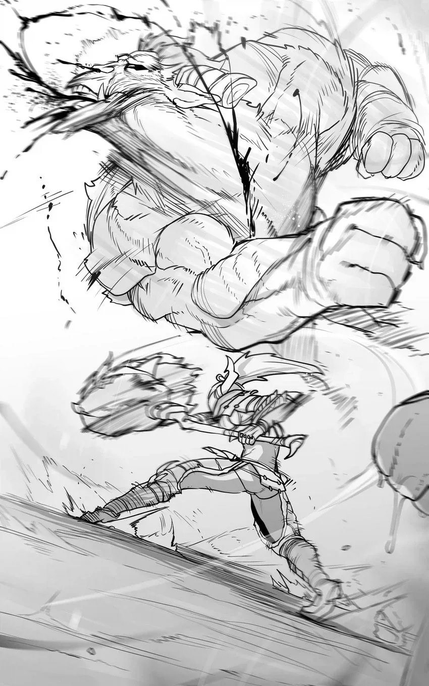 라쟌한테 습격받은 여성헌터manga - 이미지 2