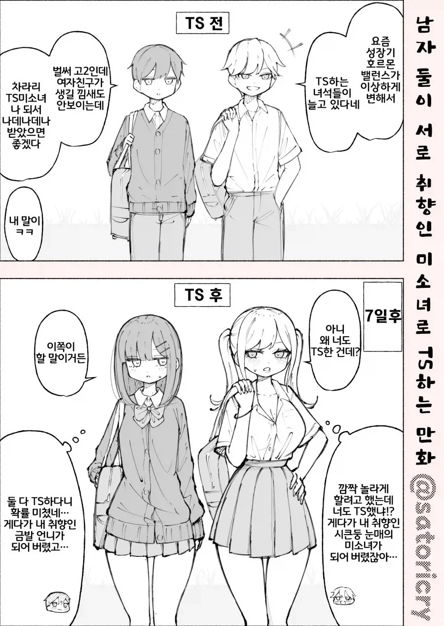 요새 유행한다는 미소녀가 되는 병.manhwa