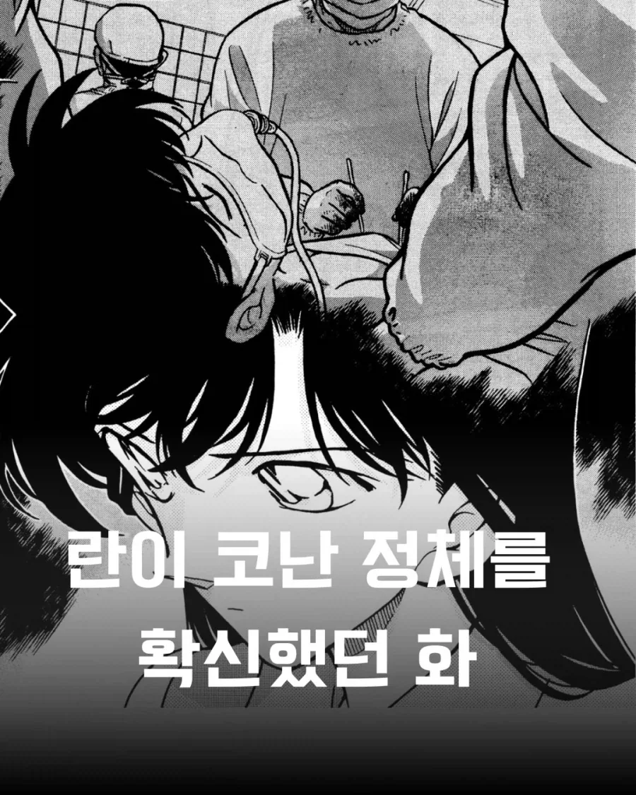 란이 코난 정체를 확신했던 화.manga