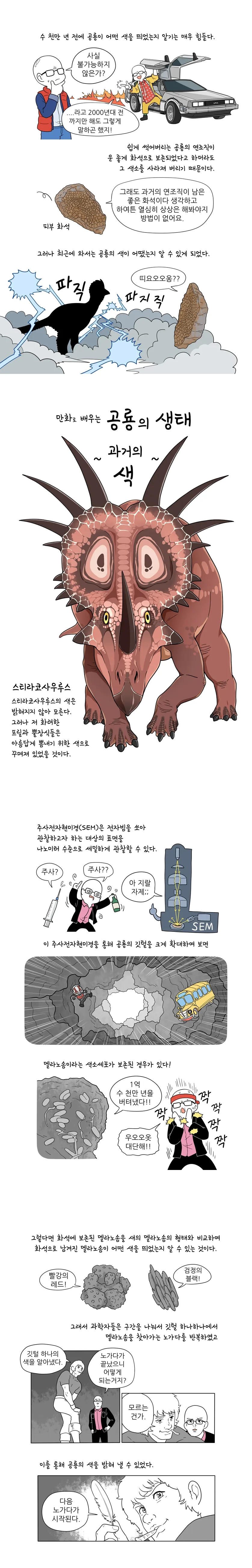실제 공룡의 색깔.manhwa