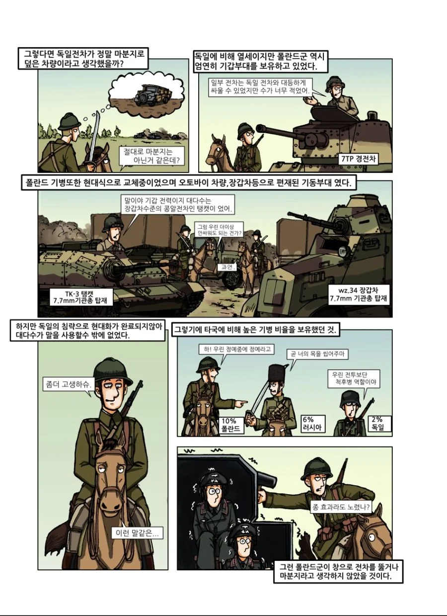 ㅋㅋㅋ 전차에 돌진하는 멍청한 기병이 있다고?.manhwa - 이미지 5
