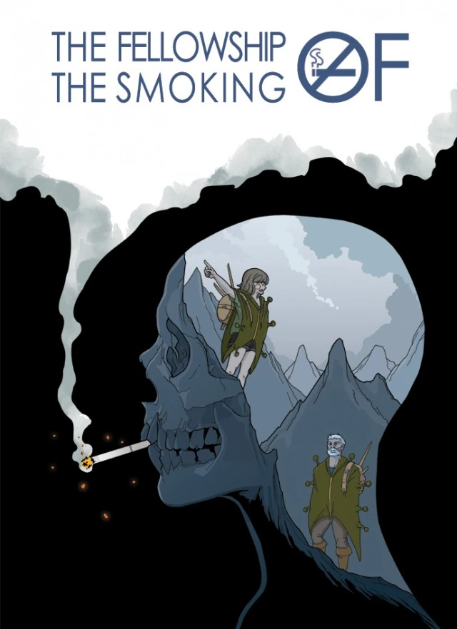 흡연자 몸에서 일하는 세포 Manhwa.