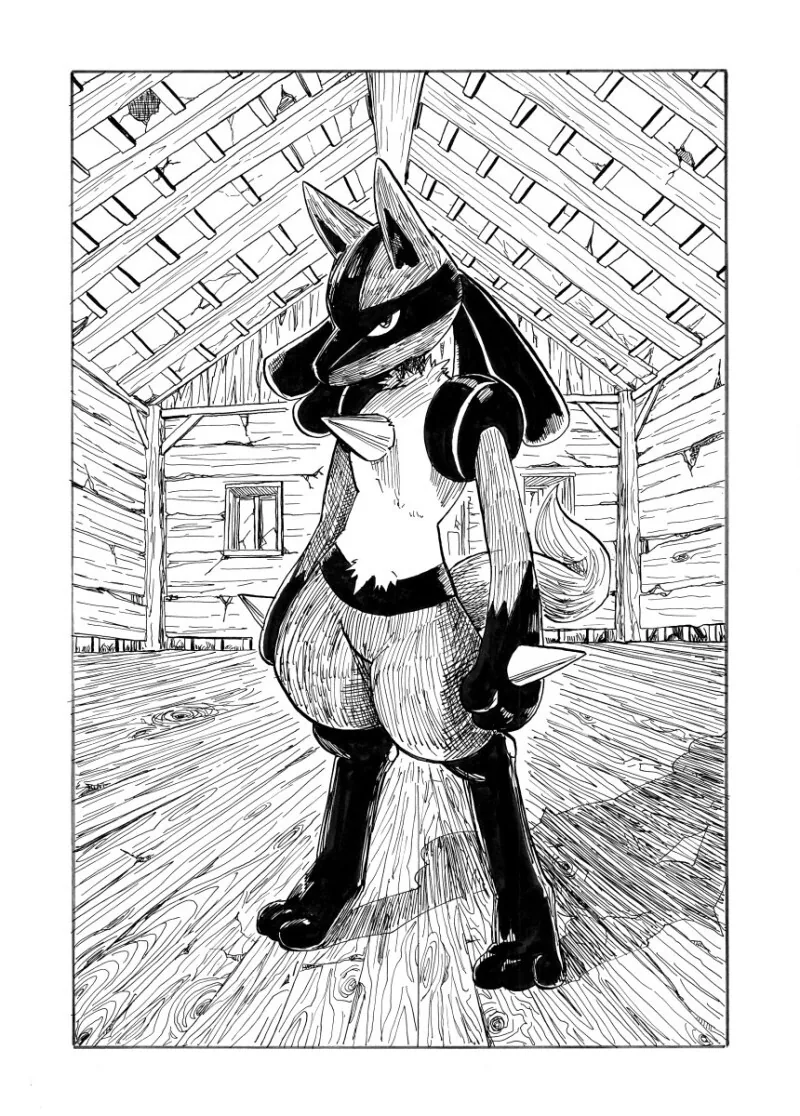 포켓몬)루카리오 뽕 차는 만화.manga - 이미지 2