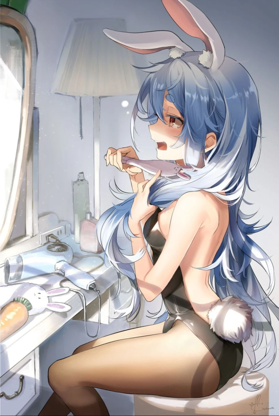 (버튜버)방송준비하는 페코라.manga