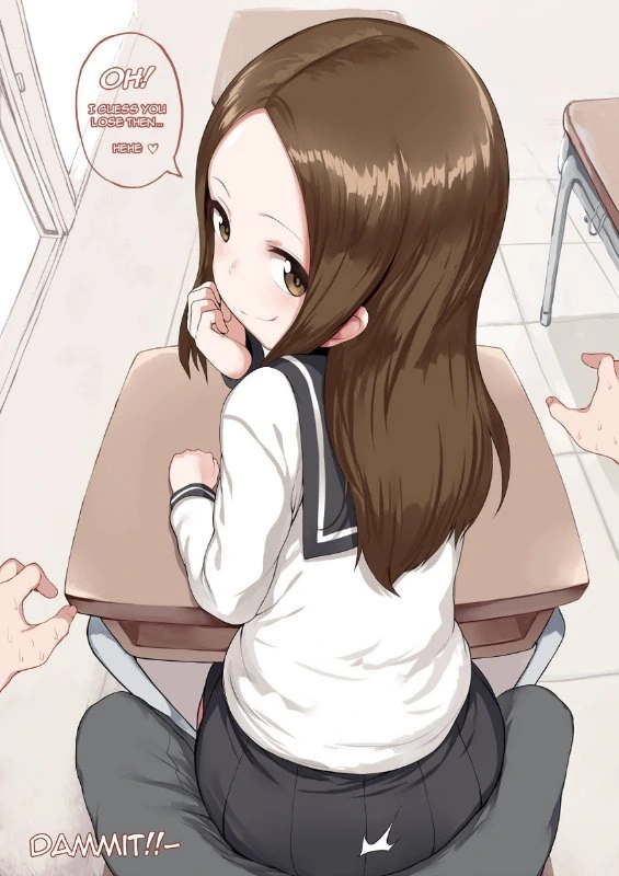 장난을 좋아하는 타카키양