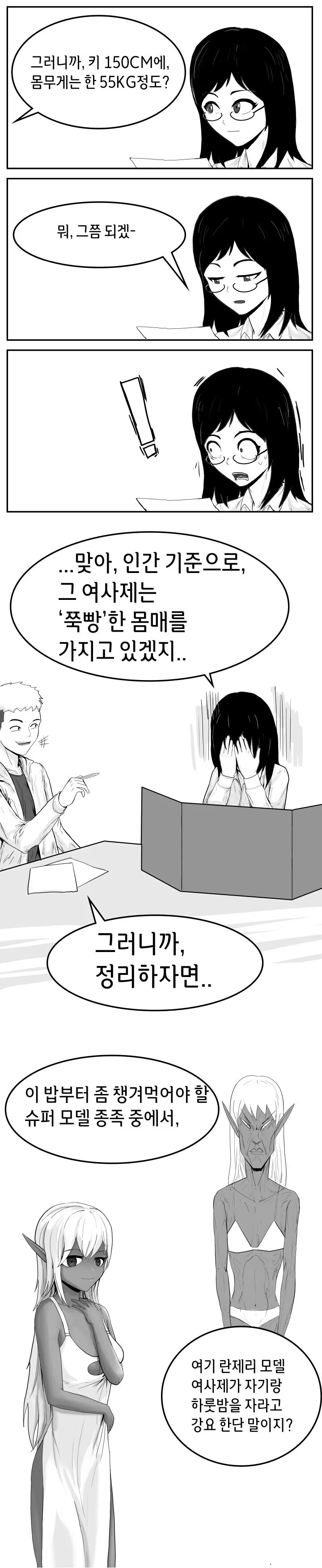 매우 뚱뚱한 다크엘프 여사제 만화.manwha - 이미지 2