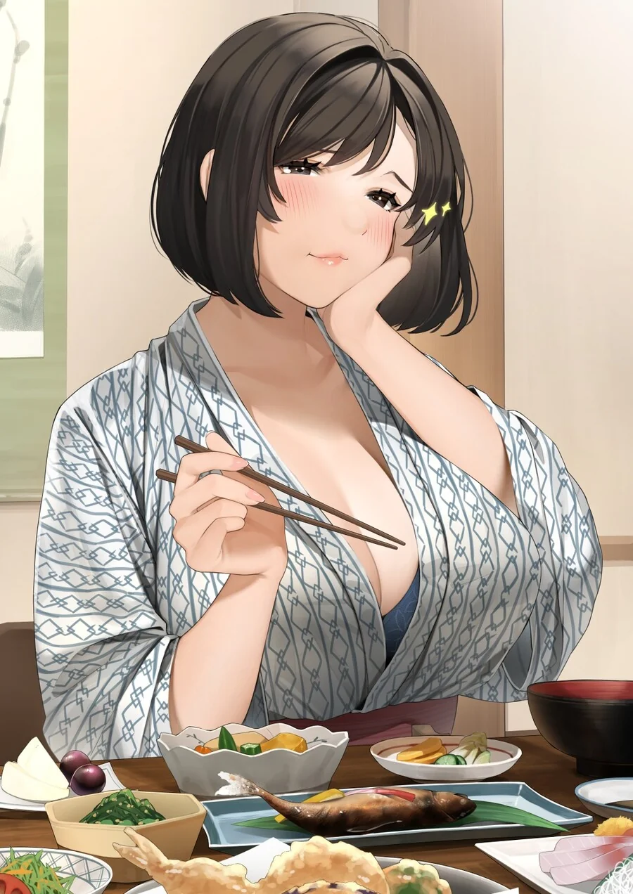 먹는게 다 찌찌로 가능 유부녀