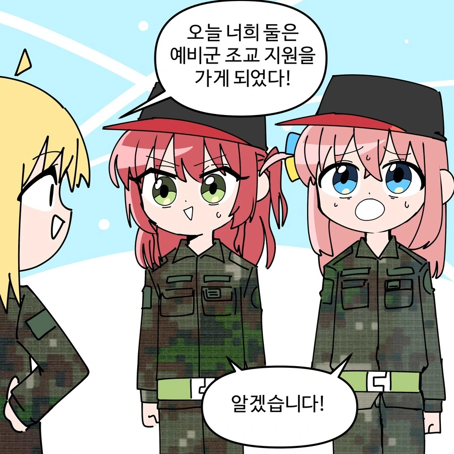 봇치더락)예비군 ㅈㄱ 지원 간 봇치