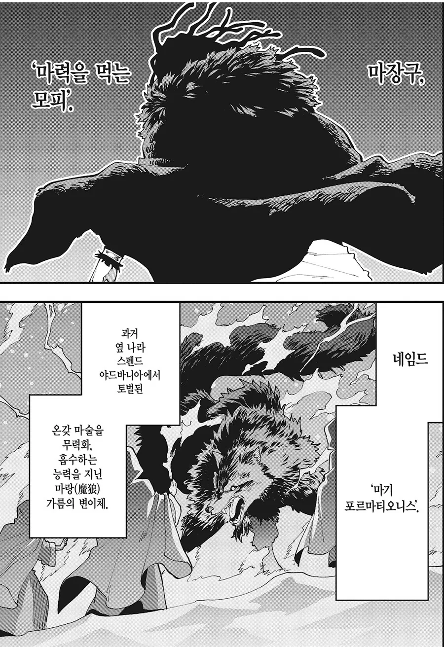 마술을 무력화하는 마장구를 가진 빌런과 맞서는 마술사.manhwa