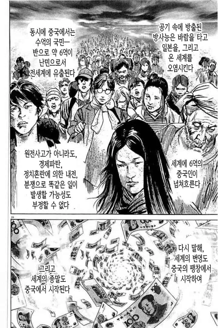 중국이 망하면 안된다고 주장하는 일본.manwha