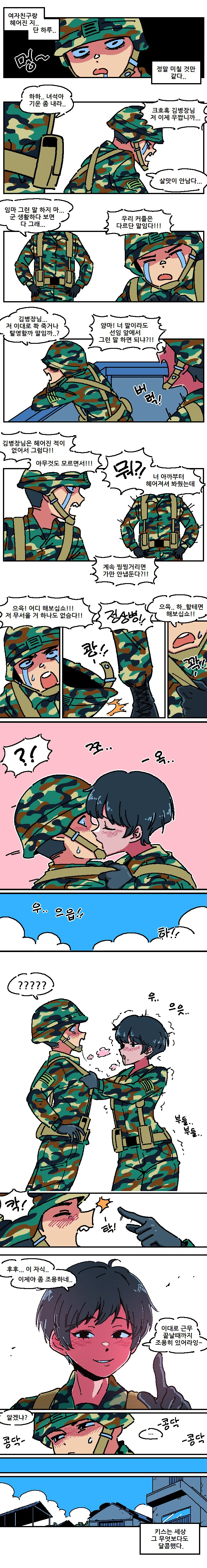 호모) 한국군 ㅅㅊㅎ 만화