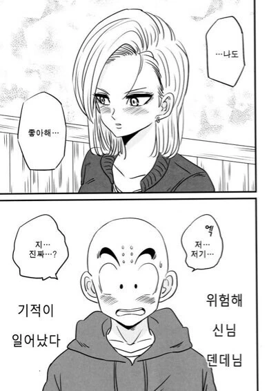 드래곤볼) 크리링 18호랑 데이트하는 만화 - 이미지 13