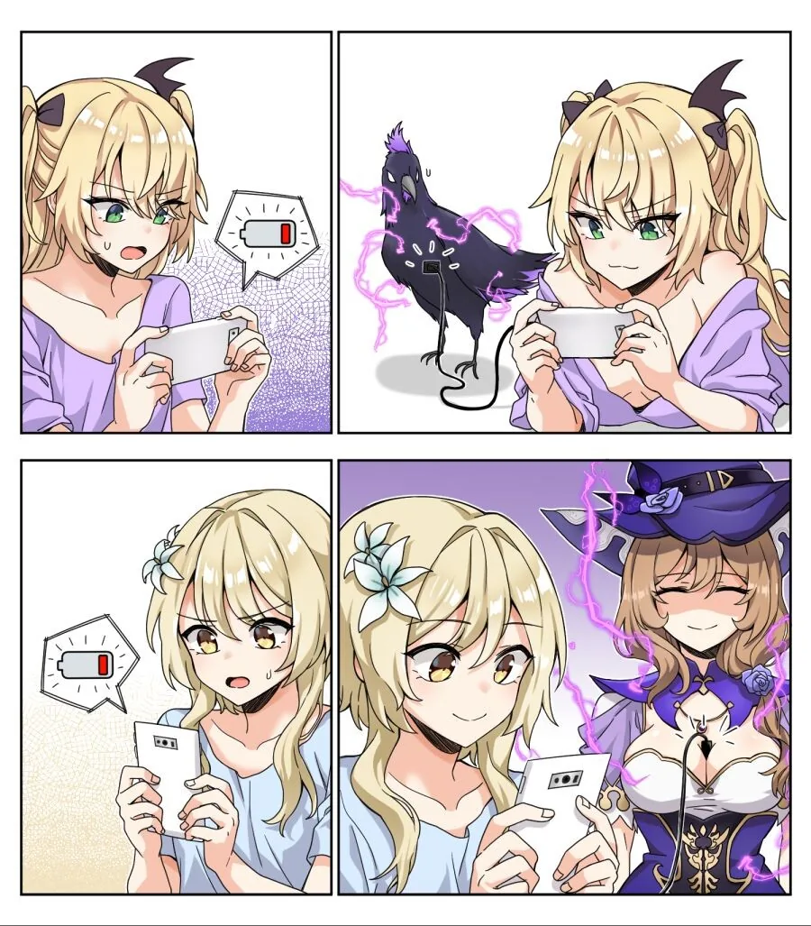 원신) 배터리 충전하는manga