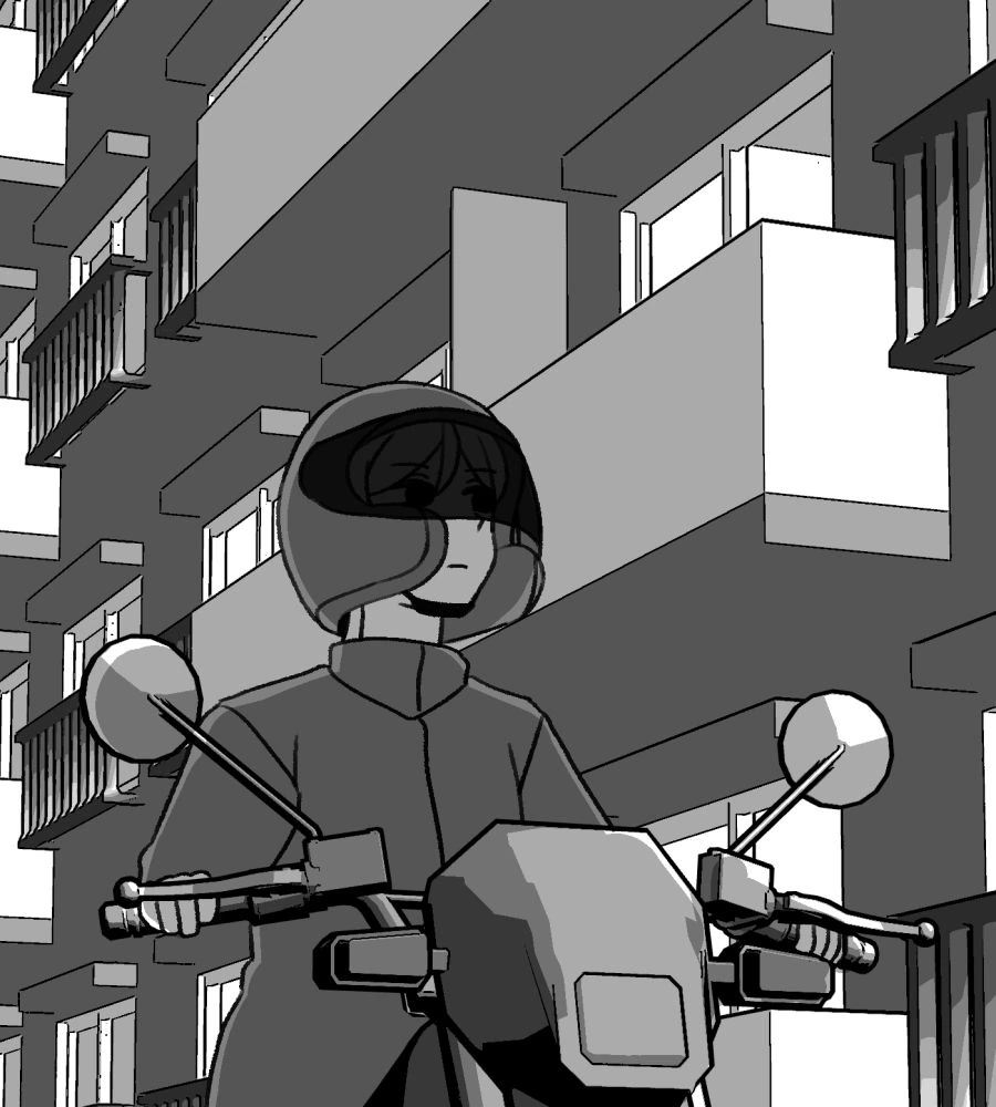 공포의 자취 여대생.manga