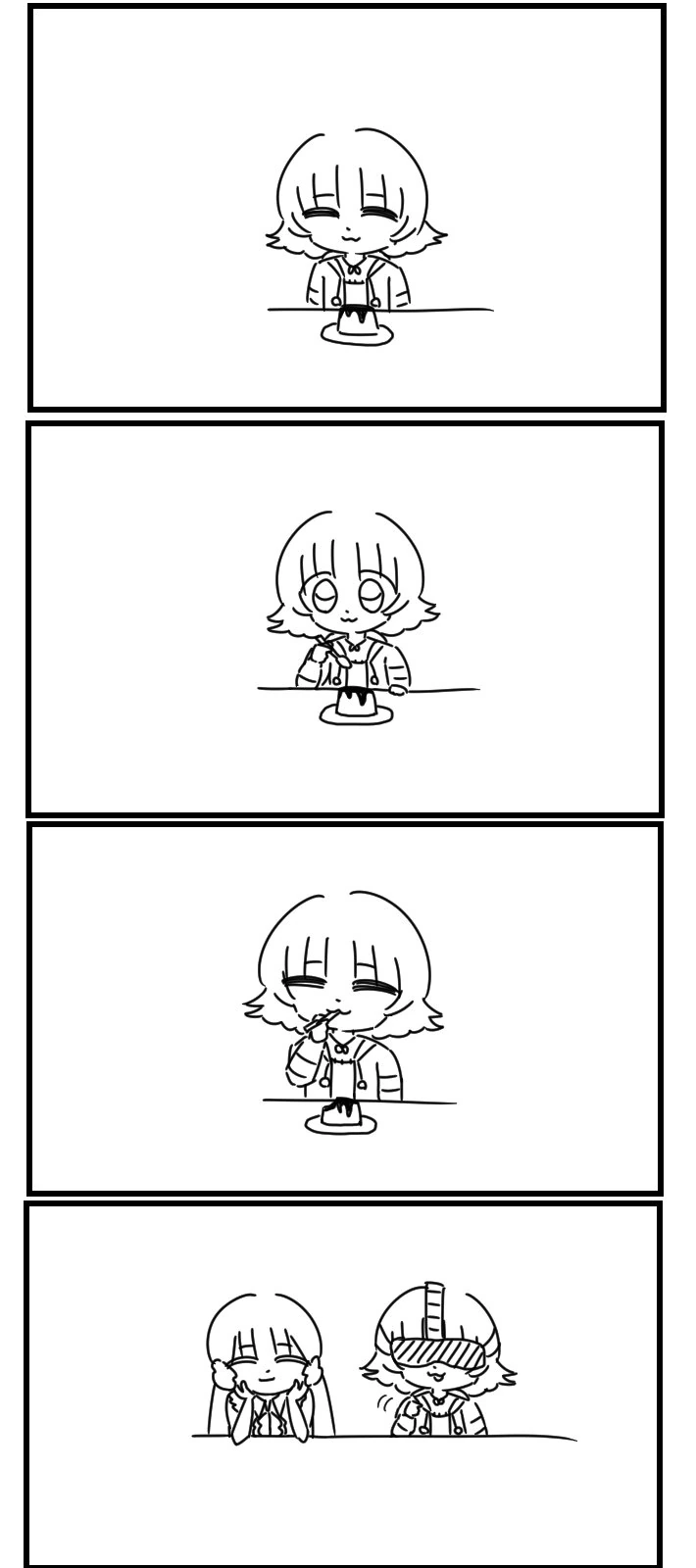 @) 평범하게 푸딩을 먹는 아카네쨩.manga