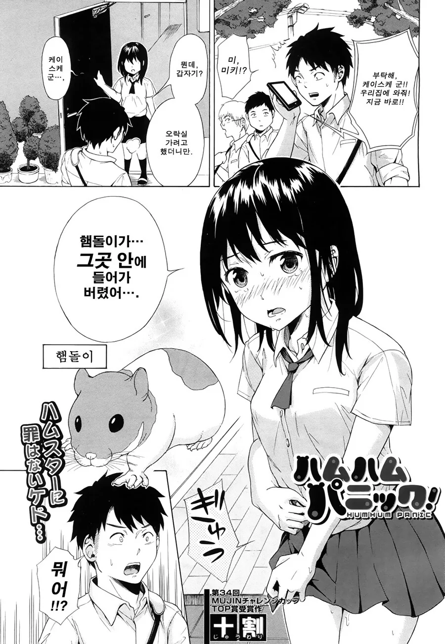 햄지가 보스터에 들어가버린 만화