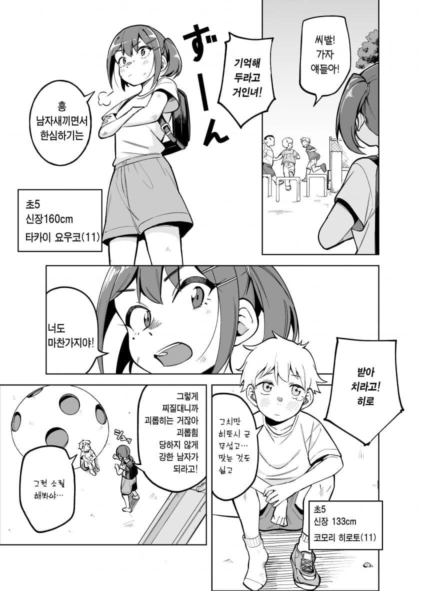 초등학교 때 거인녀와 순애하는.manhwa