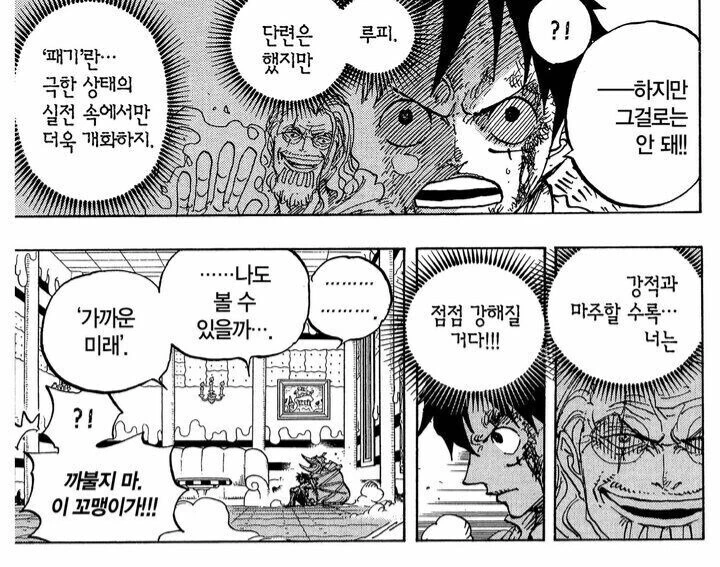 원피스)패기는 강한자와 싸울때 더욱 강해진다