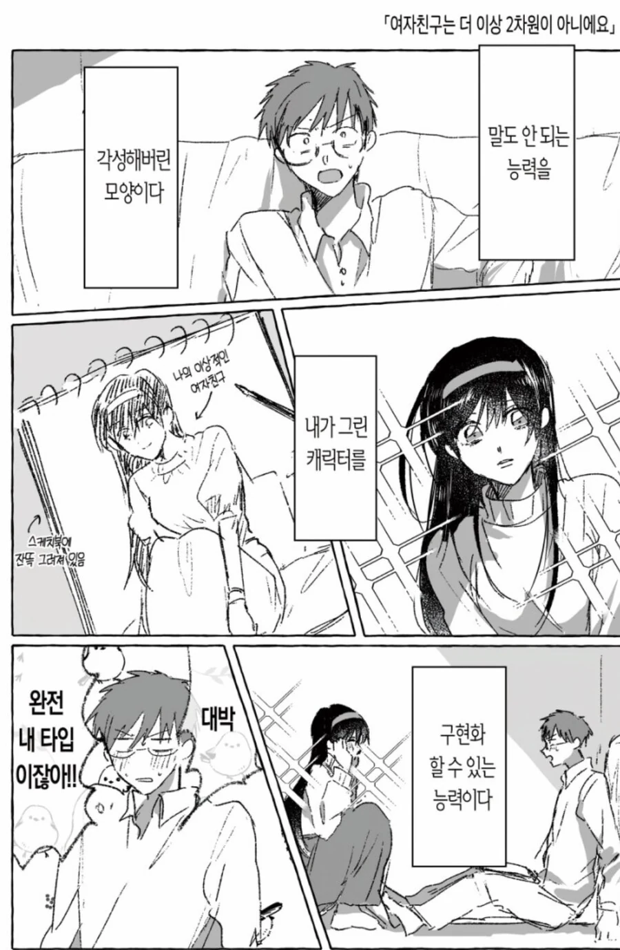 여자친구는 더 이상 2차원이 아니에요.manga