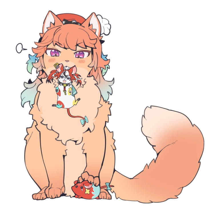 버튜버)고양이 점장님 과 벨즈(3峯お仕事募集中님 그림) - 이미지 2