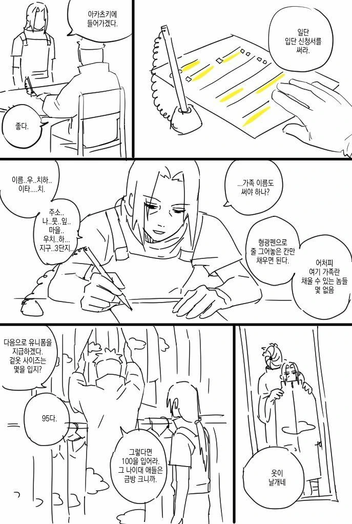 나루토) 우치하 이타치가 아카츠키에 입단하는.manga