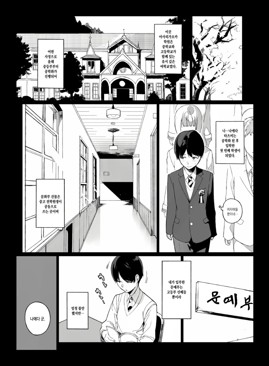 여학교에서 공학으로 바뀐.manga
