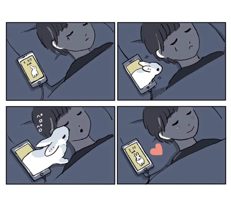 잘때 핸드폰을 머리옆에 둬야 하는 이유 .manwha