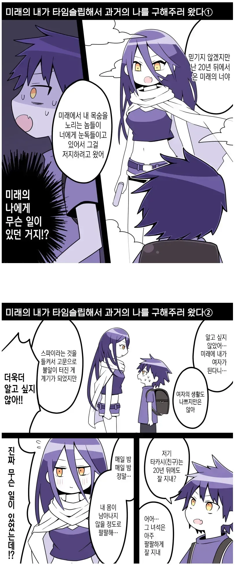 미래의 니와 만난 만화