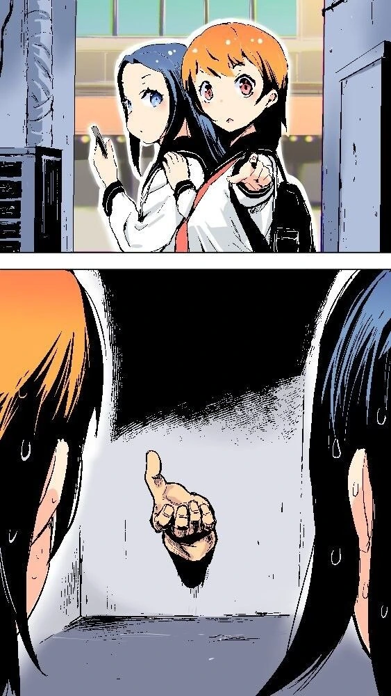 ㅎㅂ) 벽에 달린 손을 발견한 두 여자.Manhwa