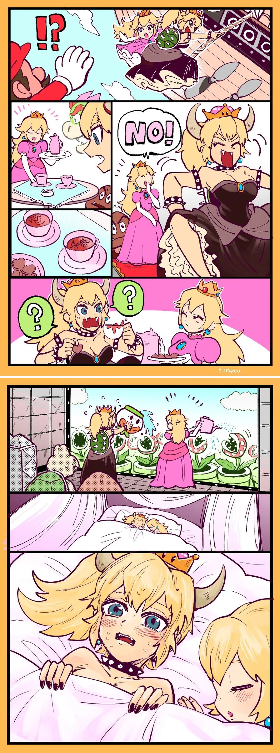 쿠파공주가 피치를 납치하는 만화.manhwa