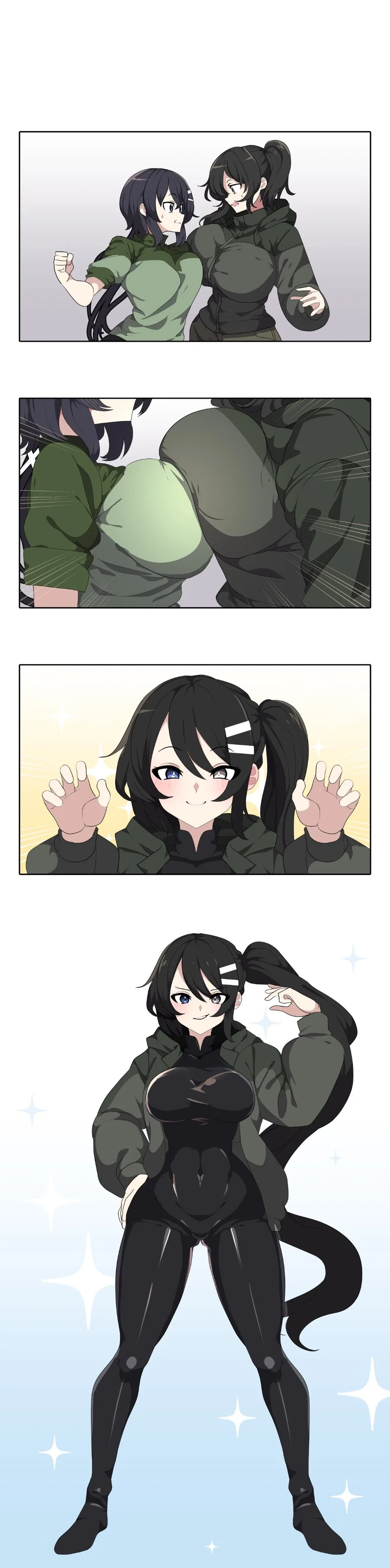 여캐 둘이 찌찌로 퓨전하는 manhwa