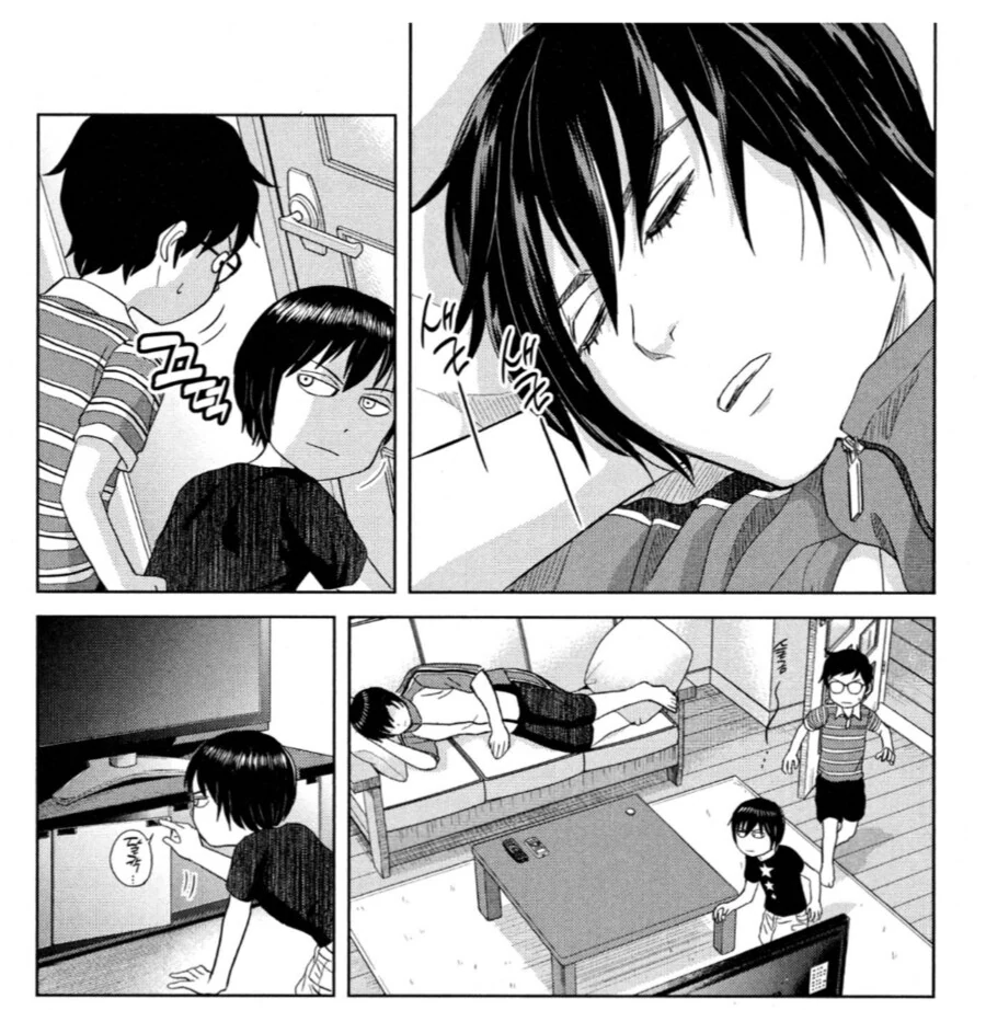 잠이 든 누나 몰래 00하려던 남동생.manhwa