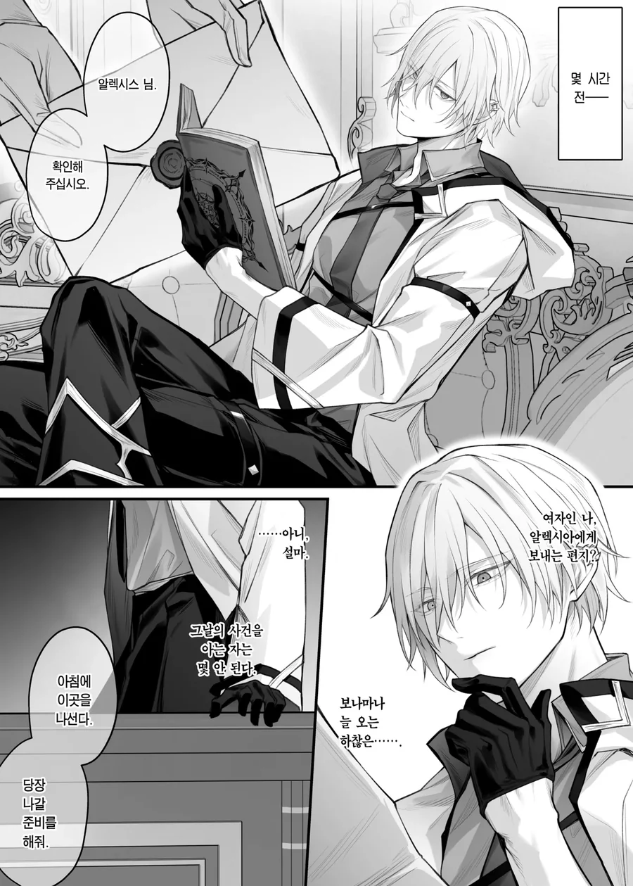여자로 변신을 해서 조사를 하는 마법사.manga