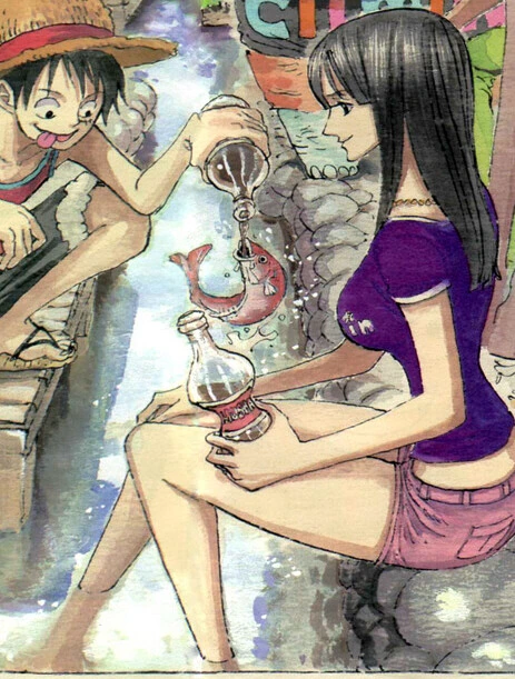원피스)루피와 로빈이 밤마다 하는 일