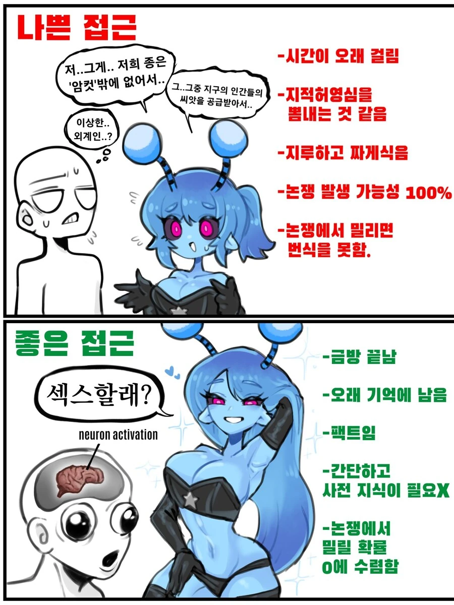 외계인이 번식하는 만화