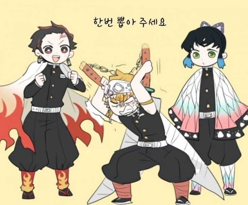 귀멸) 주 코스프레하는 주인공 팀.jpg
