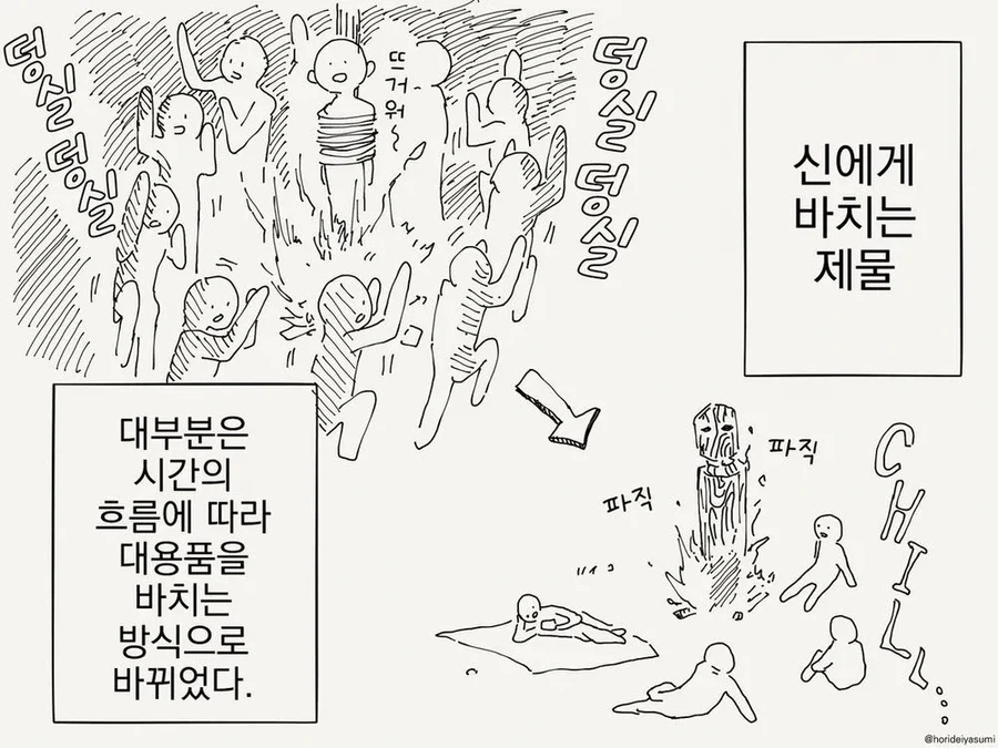 제물이 되는 만화