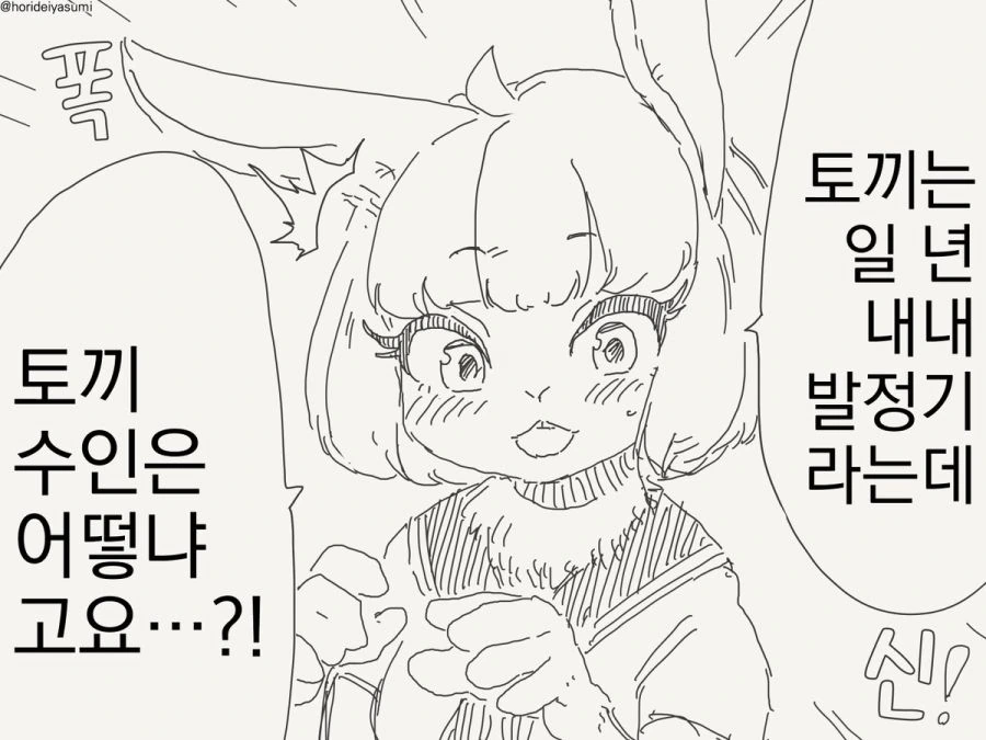 일년내내 ㅂㅈ난 토끼 만화