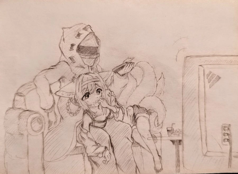 명일방주)독타 방에 놀러온 오퍼레이터.manga
