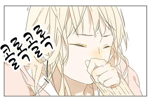 댕청한 금발 여고생이 약먹고 눈물흘리는 만화.manga