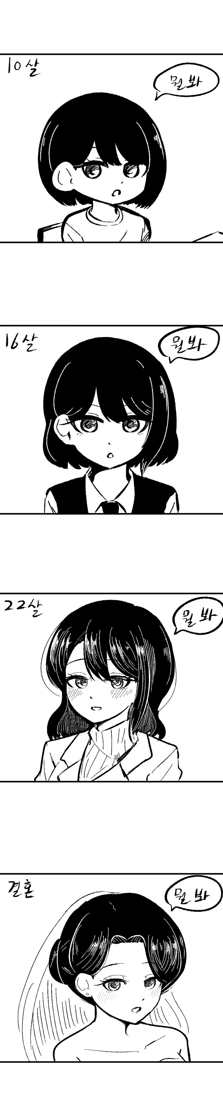 소꿉친구가 그저 뭘 보냐고 물어볼 뿐인 manhwa