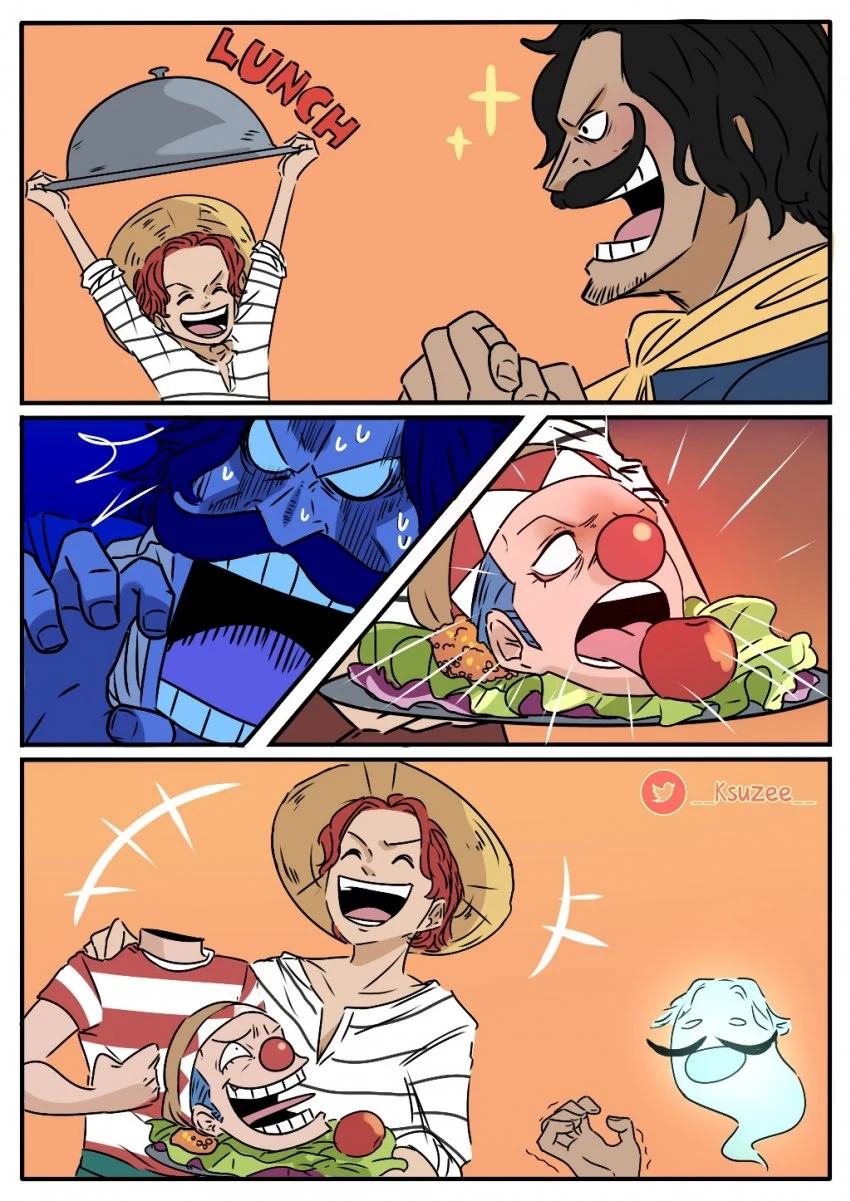 원피스) 해적왕한테 장난치는 사황과 칠무해 manga