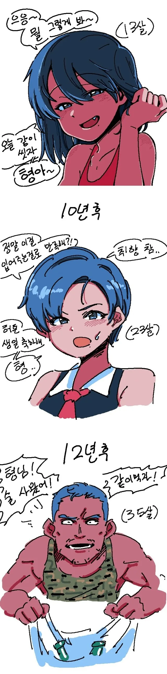 ㅂㅊ가 형아말에 잘 따르는 만화❤️.manga