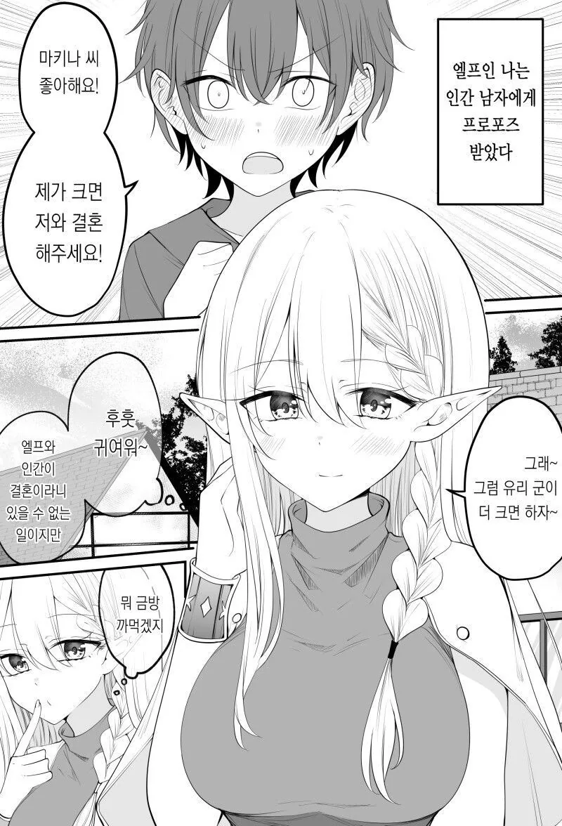 남편에게 숨기고 싶은 것이 있는 엘프 만화