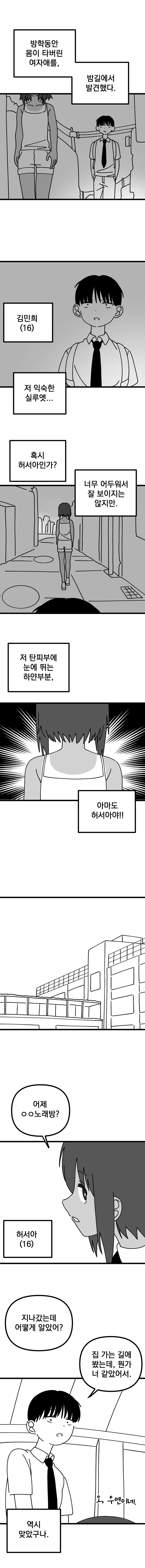 까맣지만 새하얀 여자애.manga