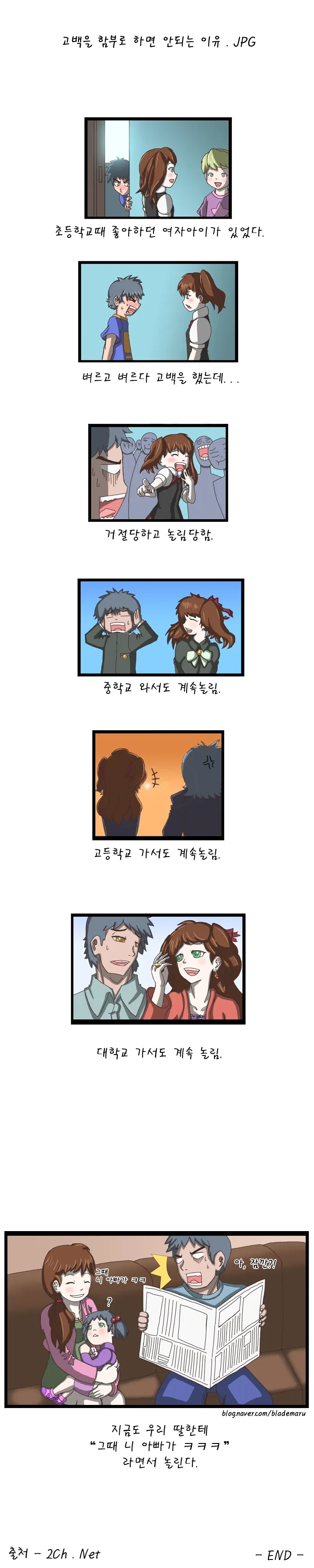 고백을 함부로 하면 안되는 이유 만화